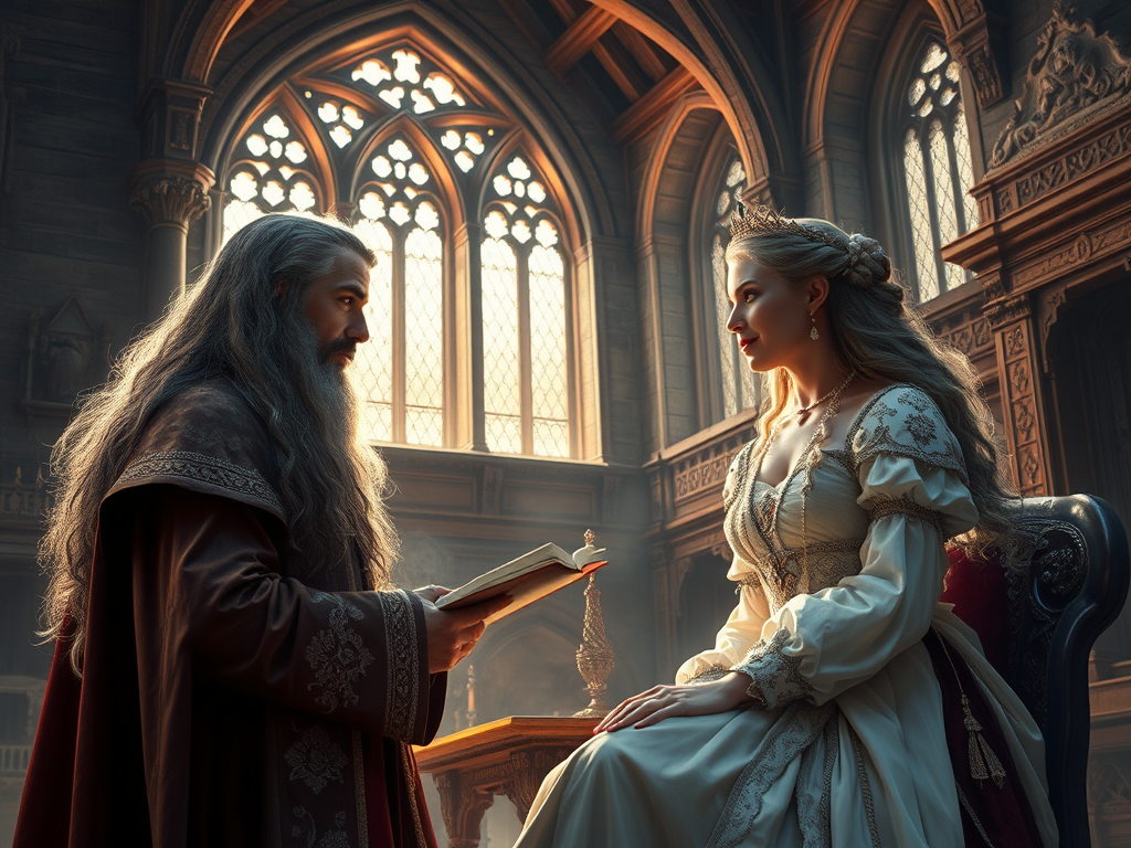 the-middle-ages-a-long-haired-teacher-is-listening-to